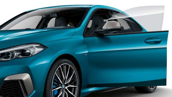 Portes sans cadre BMW Série 2 Gran Coupé Portes sans cadre BMW Série 2 Gran Coupé Snapper Rocks Blau Metallic F44, extérieur