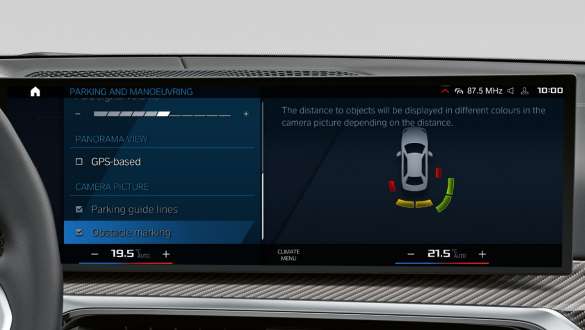 Parking Assistant Pack Plus, BMW Série 3 Berline M G80 G20, intérieur BMW Série 3 Berline M G80 G20 Parking Assist Pack Plus, Control Display, habitacle