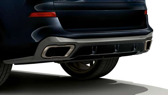 Sorties d’échappement et diffuseur arrière G05 Sorties d’échappement et diffuseur arrière, en Carbonschwarz metallic G05 2018 SUV