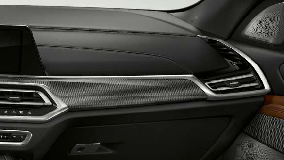 Inserts de décoration de la BMW X5 M50i G05 Inserts de décoration en Aluminium Tetragon, BMW X5 M50i G05 2018 SUV, intérieur