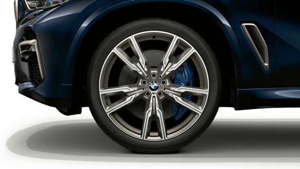 Jantes BMW M en alliage léger, BMW X5 M50i G05 Jantes BMW M en alliage léger 747 M BMW X5 M50i en Carbonschwarz metallic G05 2018 SUV