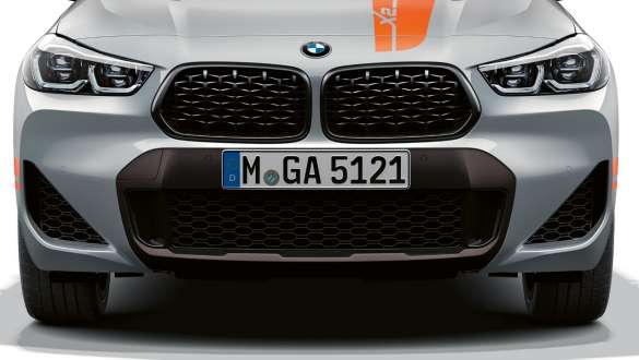 Prises d'air de la BMW X2 F39 Prises d'air de la BMW X2 2020 F39 Brooklyn Grau, vue avant