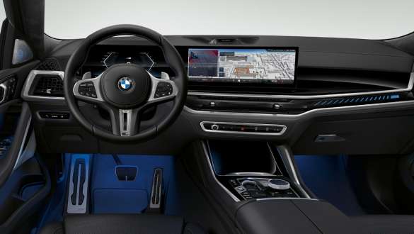 Éléments de commande innovants dans le poste de conduite de la BMW X6 G06 LCI BMW X6 G06 LCI Éléments de commande innovants dans le poste de conduite intérieur
