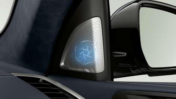 Bowers & Wilkins Diamond Surround Sound System de la BMW X7 G07 Bowers & Wilkins Diamond Surround Sound System de la BMW X7 G07, vue en gros plan