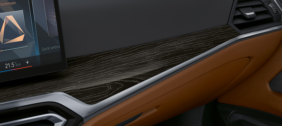 Inserts de décoration BMW Individual en bois noble Fineline Schwarz Silbereffekt à pores ouverts et incrustation en Perlglanz Chrom BMW Série 4 Cabriolet 2020 G23 Individual, habitacle Inserts de décoration BMW Individual en bois noble Fineline Schwarz Silbereffekt à pores ouverts et incrustations en Perlglanz Chrom BMW Série 4 Cabriolet Individual G23 2020 habitacle