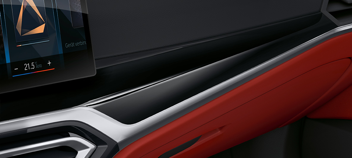 Inserts de décoration Pianolack Schwarz BMW Série 4 Gran Coupé G26 2021 habitacle Inserts de décoration BMW Individual en Pianolack Schwarz BMW Série 4 Gran Coupé G26 2021 habitacle