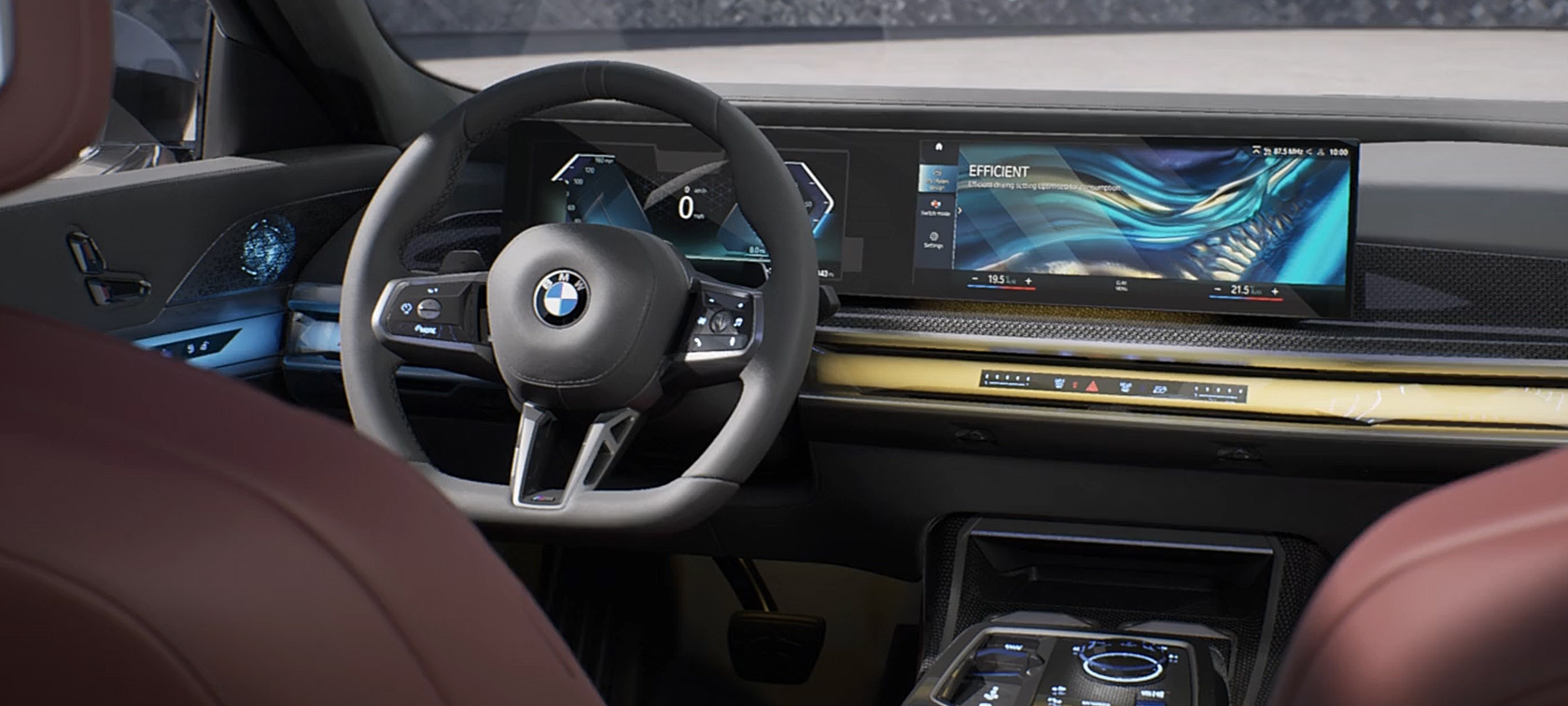 Design intérieur BMW Série 7 Berline G70 ICE 740d kit M Sport BMW Série 7 Berline G70 ICE 740d kit M Sport design intérieur