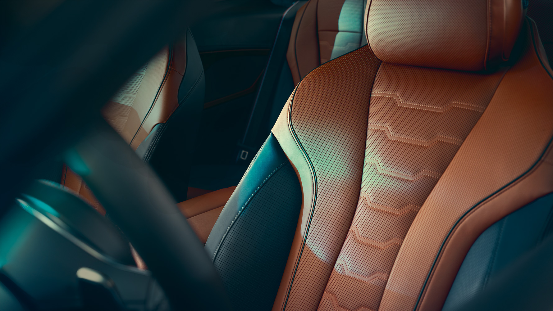 Sièges multifonctions de la BMW Série 8 Détail : les sièges multifonctions de la BMW Série 8 Coupé en cuir Merino.