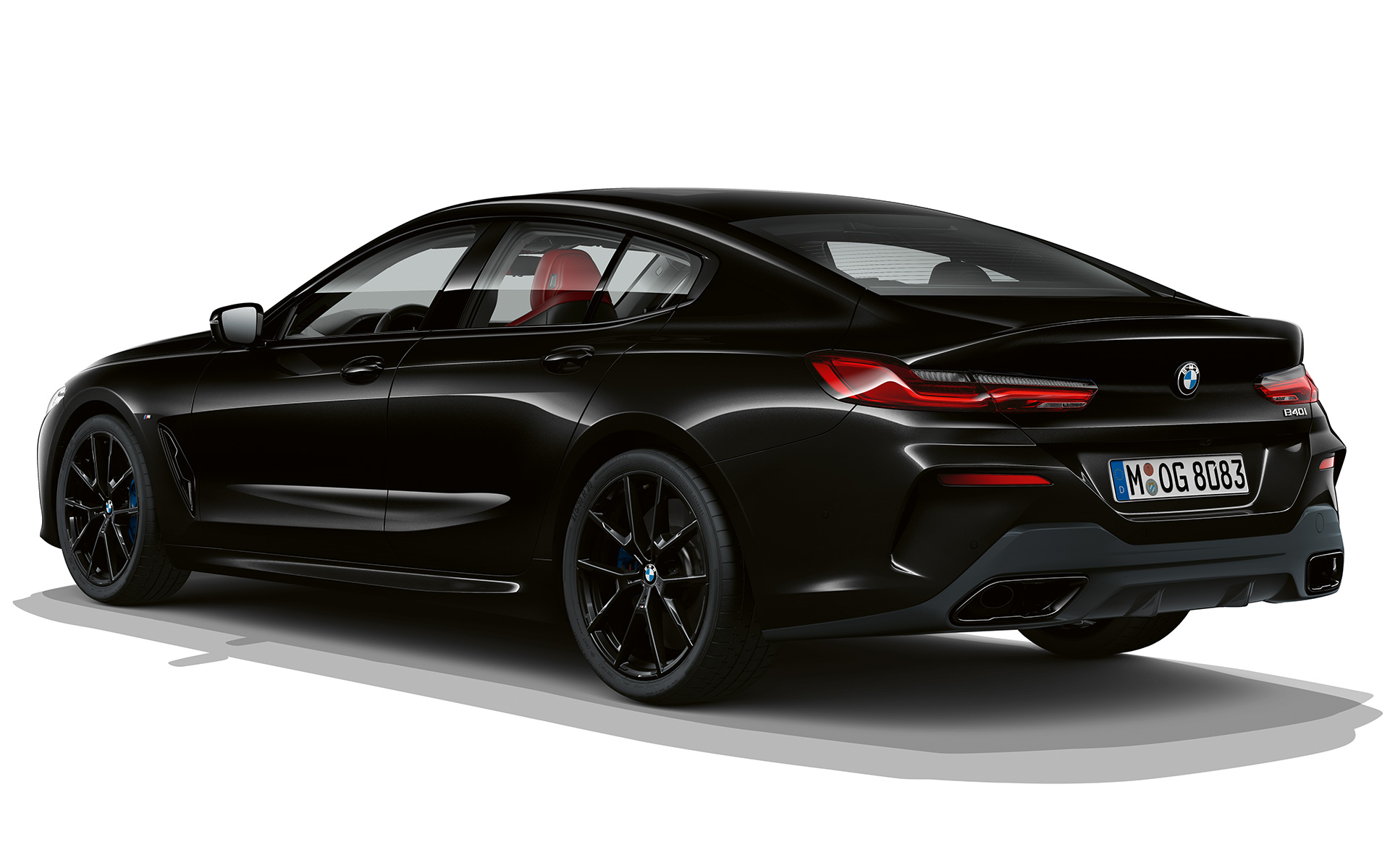 Dark Seduction vue de trois quarts arrière BMW Série 8 Gran Coupé, Dark Seduction vue de trois quarts arrière