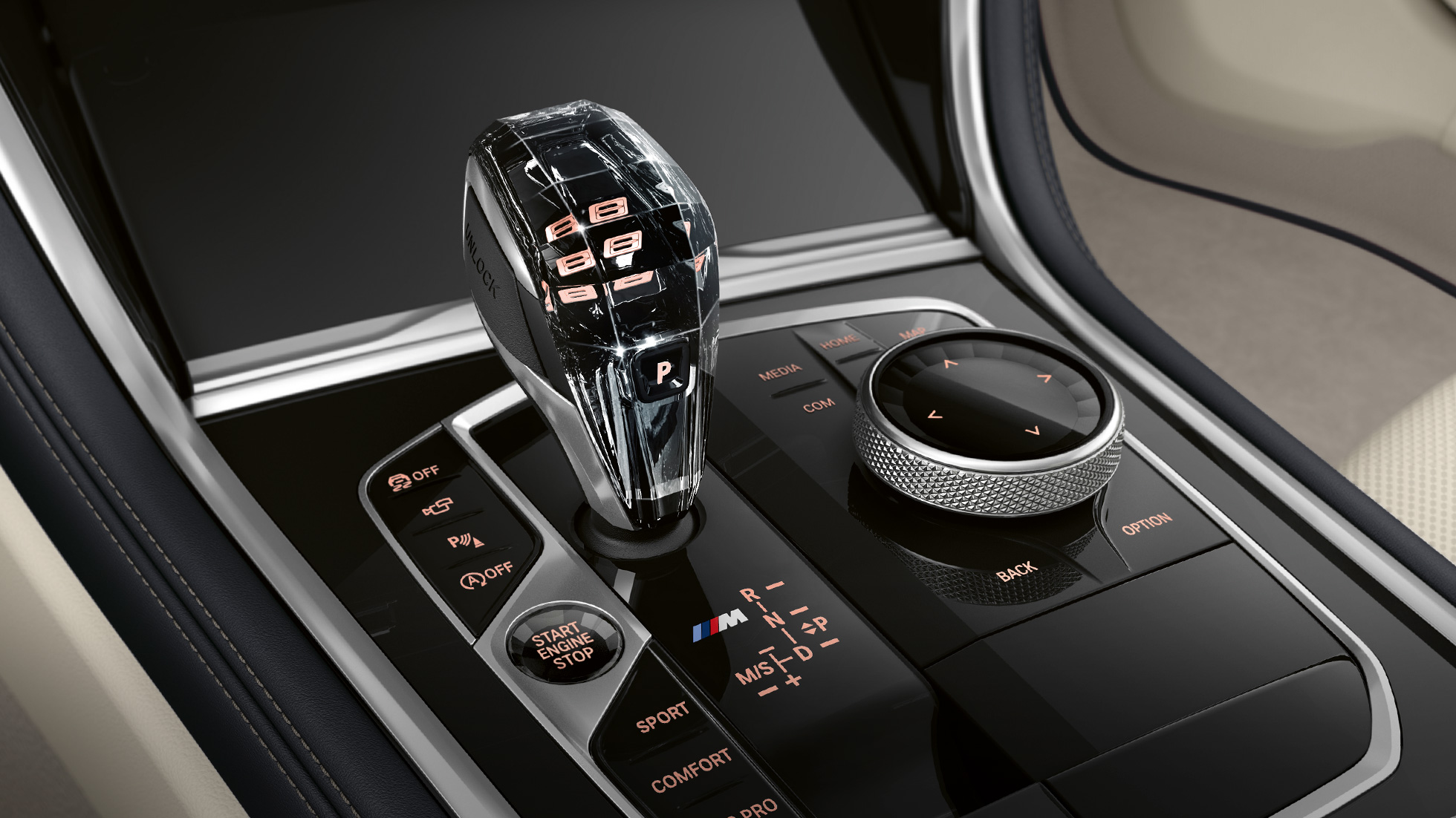 Appliques en verre CraftedClarity BMW Série 8 Gran Coupé, appliques en verre CraftedClarity
