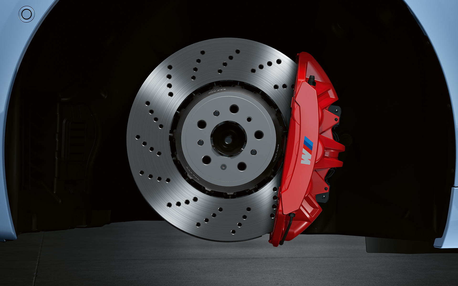 BMW M2 G87 freins à disque composite M rouge brillant Frein à disque composite M rouge brillant BMW M2 G87