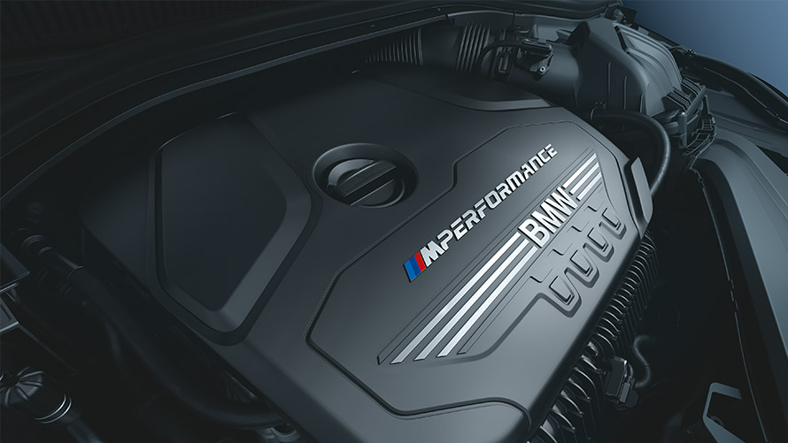 Moteur essence, BMW M235i xDrive Gran Coupé Moteur essence 4 cylindres M TwinPower Turbo de la BMW M235i xDrive Gran Coupé F44