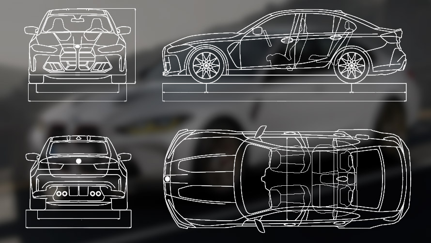 Graphique BMW M3 Berline CS G80 Graphique BMW M3 Berline CS G80