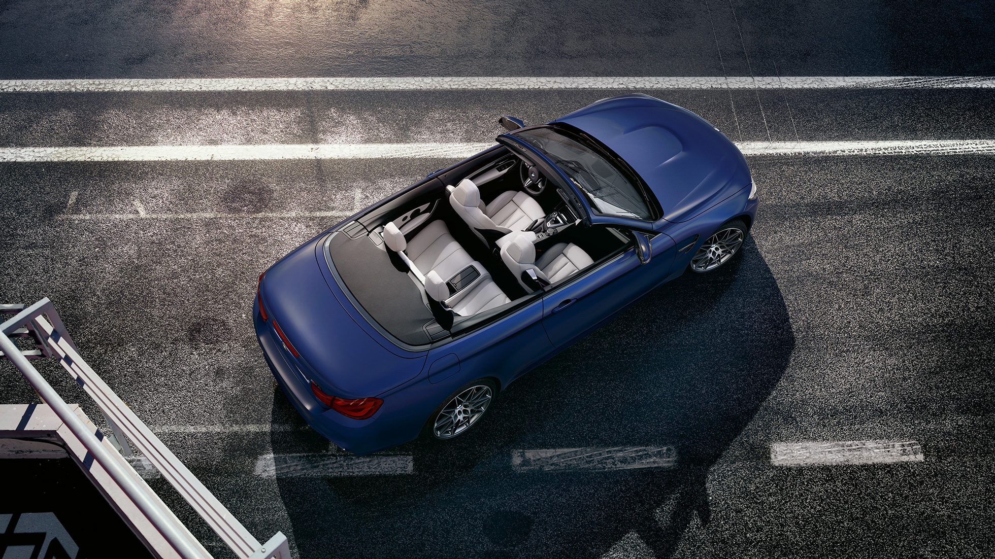 BMW M4 Cabrio, toit rigide BMW M4 Cabrio, design, vue de dessus, capote, toit rigide