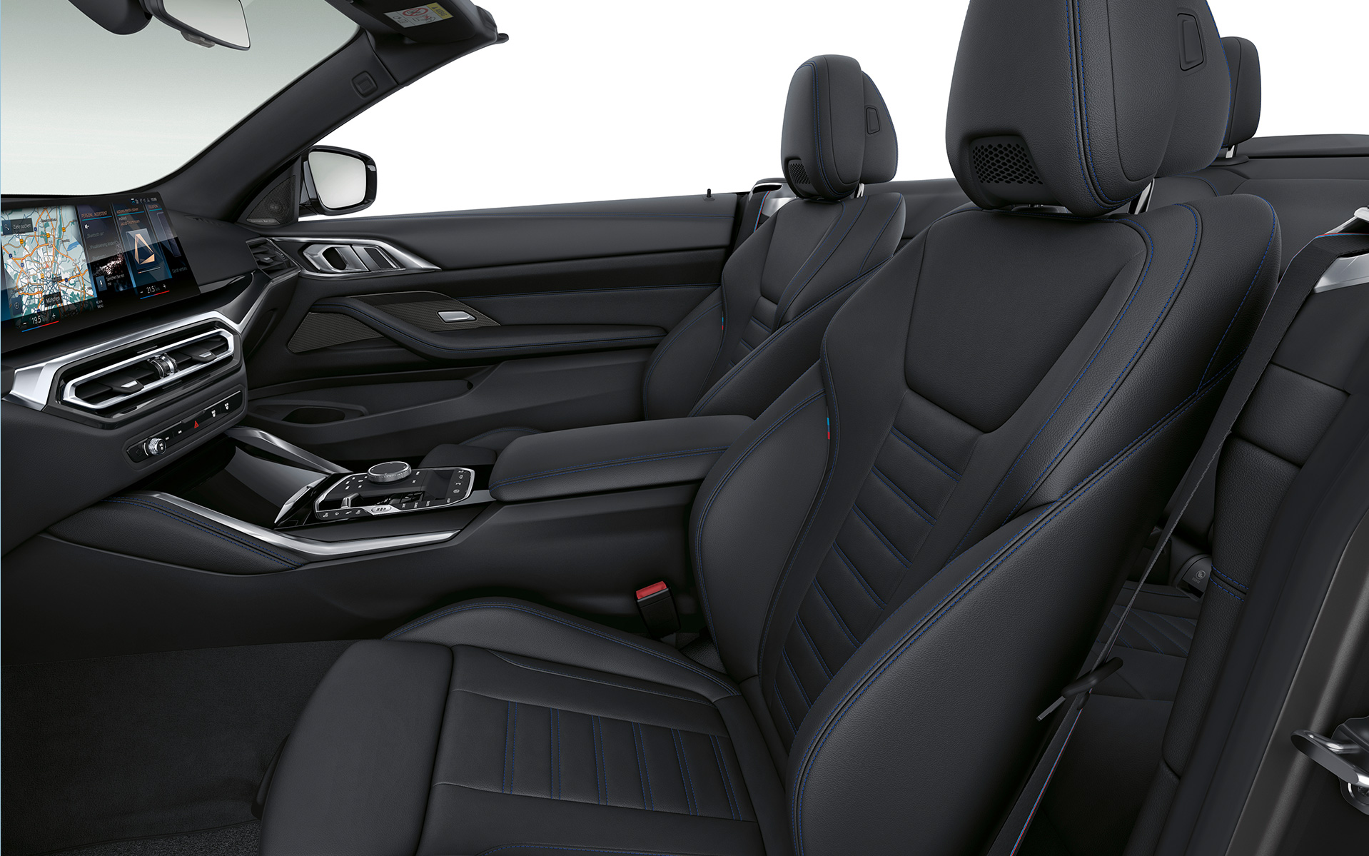 BMW M440i xDrive Cabrio G23 2020 Habitacle Sièges sport pour le conducteur et le passager avant avec garnissage en cuir