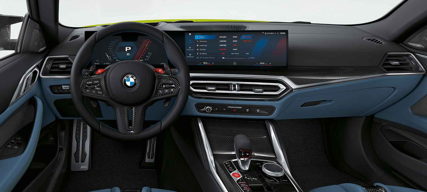 BMW M4 Coupé G82 2020 poste de conduite BMW M4 Coupé G82 2020 habitacle poste de conduite