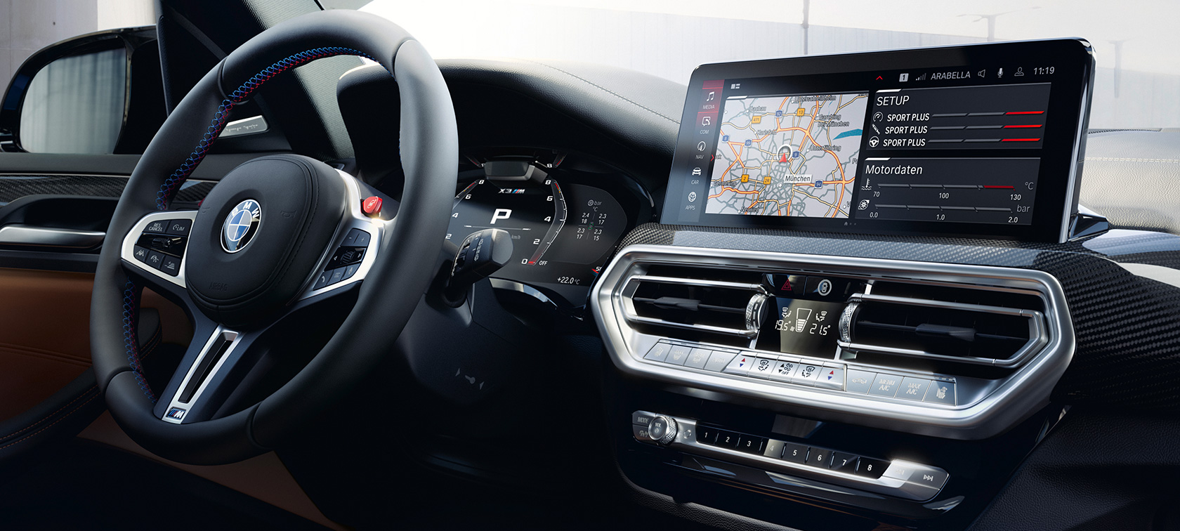 BMW X3 Competition F97 LCI restylage 2021 poste de conduite Control Display BMW X3 Competition F97 LCI restylage 2021 poste de conduite Control Display