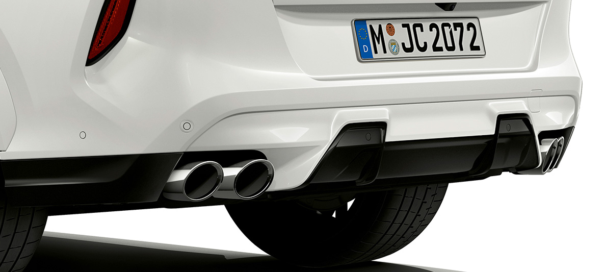 Jupe arrière, BMW X6 M F96 Jupe arrière, BMW X6 M G96 2020 SUV, vue arrière