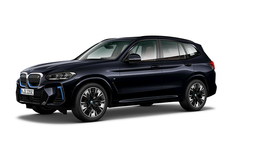 BMW iX3 G08 2021 M Carbonschwarz, vue de profil