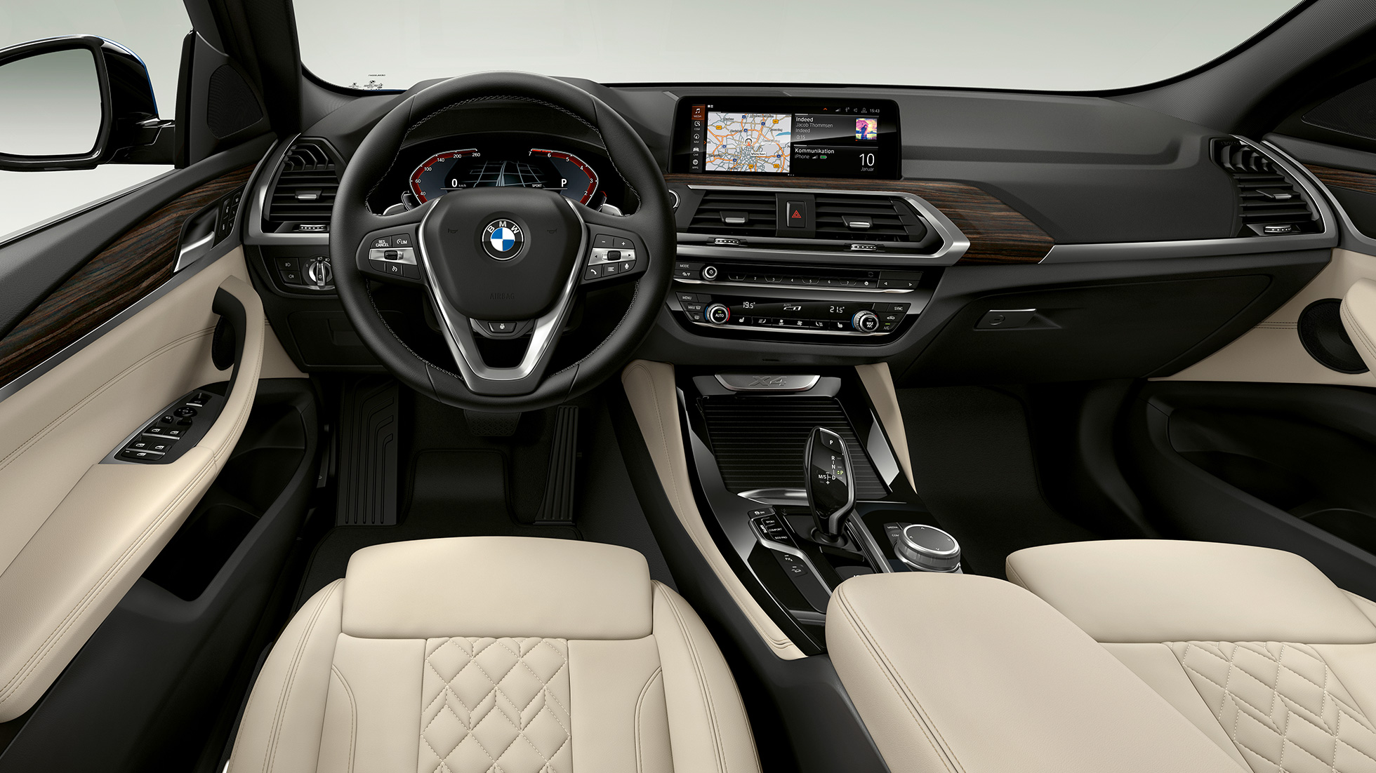 Poste de conduite de la BMW X4 Mdèle xLine Poste de conduite de la Modèle xLine G02 2018 habitacle