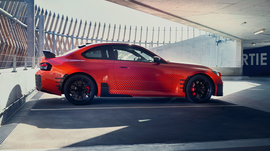 Lames de bas de portes M Performance en carbone droit BMW M Performance Parts BMW G87 M Performance lames avant de bas de portes en carbone droit