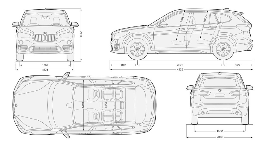 BMW X1 Données techniques