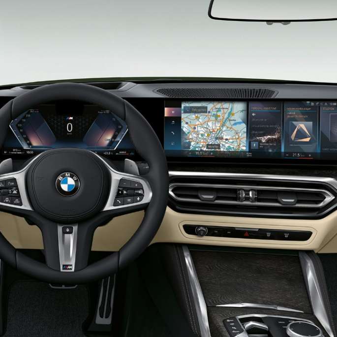 BMW Série 4 Cabriolet G23 2020 Modèle M Sport, habitacle et poste de conduite
